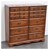 Maple Double Dresser Early American Colonial