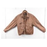 Euro Mond of CA Brown Leather Mens Jacket XL