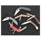 (6) Pocket Knives: Maxam, Western, Victorinox