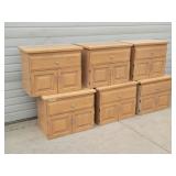 (6) Maple Storage Cabinets / Shop Storage