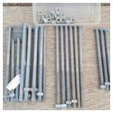 Square Head Machine Bolts w/ Nuts, Various Sizes