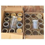(24) Canning Jars: 12-20oz Sm Mouth w/ Rings &