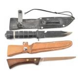 Western Filet Knife & Ruko Survival Hunting Knife