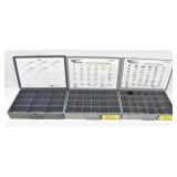 (3) Metal Metal Storage Organizers
