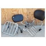 (2) Detachable Sissy Bar Luggage Rack Backrest &