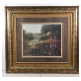 Large GARDEN PATH Donny Finley Framed Print