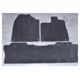 (3pc) Mat Set Honda Pilot (TG7) Black 2016-2022
