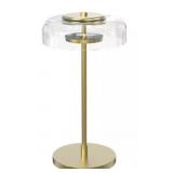 Atmospheres Clear Hooded Retro Table Lamp NIB