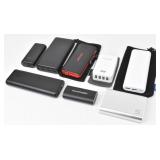 (9) Power Banks & Power Cords...