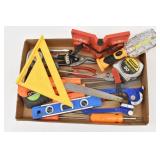 Tools: Level, Square, Screwdrivers, Tin Snips