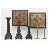 Home Decor: Metal Wall Art, Vtg Slim Brass Pillar