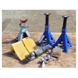 Jack Stands, Wheel Chocks, Hitch & more