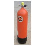 Orange Steel Scuba Diving cylinder