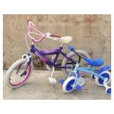 Huffy Glimmer & Groovy Toy Training Bikes