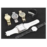 (6) Fashion Wrist Watches / Large Face / Oversize