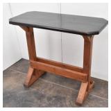 Rustic Black Farmhouse Outdoor Trestle Table 4