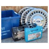 Tire Chains & 16" Ford Hubcaps