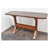 Rustic Farmhouse Outdoor Trestle Table 6