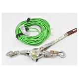 Come-a-long & 90ft  Hi-Vis Green Extension Cord