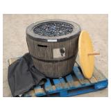 Wine Barrel Gas Fire Pit