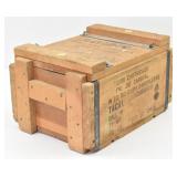 US Military Wooden Ammo / Ammunition Crate
