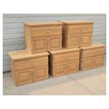 (5) Maple Storage Cabinets / Shop Storage
