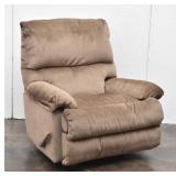Rocking Plush Upholstered  Recliner Manual