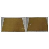(2) Green Wool Army Blankets (torn) 60" x 80"