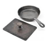 Cast Iron Skillet 6.5" & Cast Iron Press