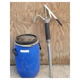 Barrel Pump & 20" T Barrel Drum