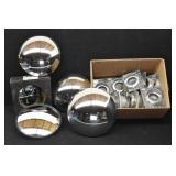 7.5"  Convex Mirrors & Trux  2 1/2" Chrome Bezels