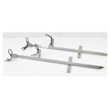 (2) Steel Fishing Rod Holders 39" Long