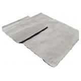 (2) Grey Carpet Pieces 3.5