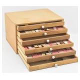 6-Drawer Wooden Cabinet w/ Watch Parts