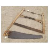 Antique Buck Saw & Hand Saw