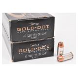 (100ct) .40 S&W GDHP Gold Dot Ammo