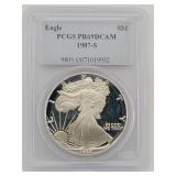 1987-S American Eagle 1 Oz Fine Silver Dollar -