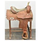 WILDHORN Tooled Western Saddle 16"