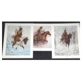 Chuck DeHaan Horsemen 3 Print Portfolio Signed #7