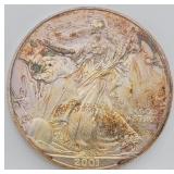2001 American Eagle 1 Oz Fine Silver Dollar