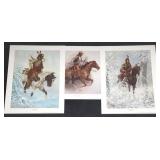 Chuck DeHaan Horsemen 3 Print Portfolio Signed #4