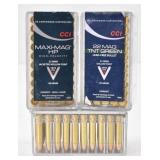 (150rd) 22 WMR HP & JHP CCI Ammo