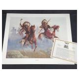 Chuck DeHaan WAR CRY Signed #2 Print