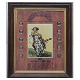 The Pony Express Mercury Silver Dimes Framed Set