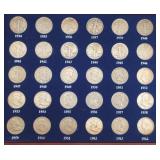 1934-1964 US Silver Half Dollar Collection $15FV