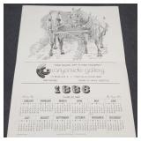 1982 Western "1886"  George Wise Idaho Calendar