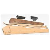 (2) Rifle Scabbards & (2) Hand Gun Holsters