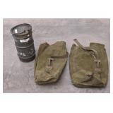 Military Canvas Sea Bags & Storage Can