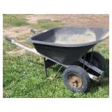 Dual Wheel Poly Tray Wheelbarrow Pneumatic Tires