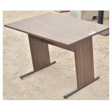 Rectangular Office Desk Panel Legs Metal Floor ...